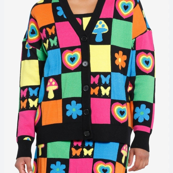 Hot Topic Pants - Hot Topic Multicolor Jumpsuit & Cardigan Set